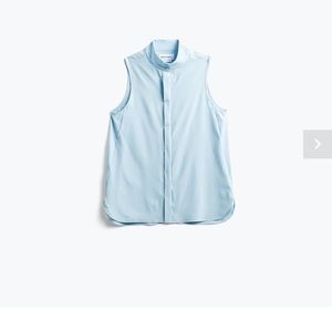 Women's Juno Mock Neck Tank - Chambray Blue